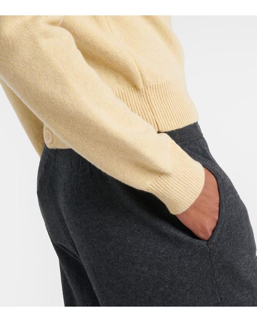 Lemaire Natural Wool And Cashmere Sweater