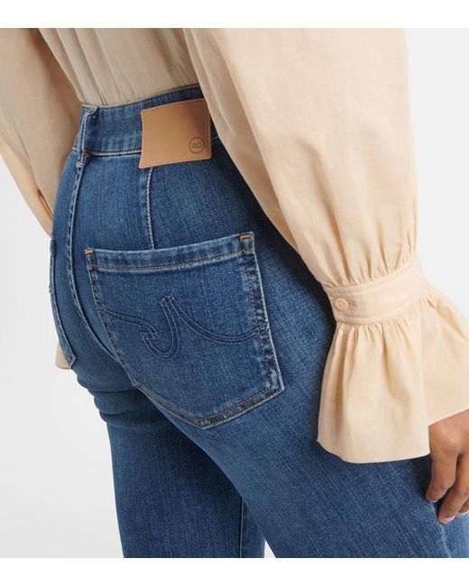 AG Jeans Blue Vicky Flared Jeans