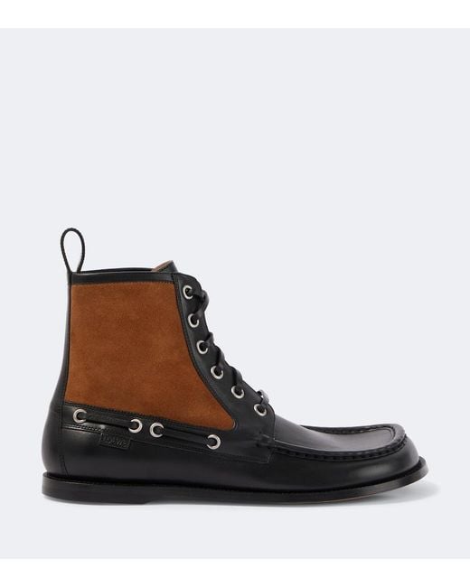 Stivali Stringati Campo di Loewe in Brown da Uomo