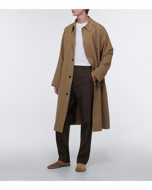 The Row Brown Canal Suede Flats for men