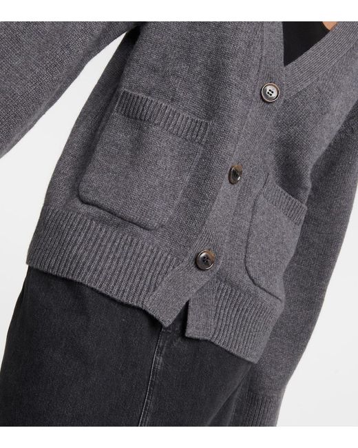 Lisa Yang Gray Danni Cashmere Cardigan