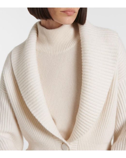 Lisa Yang White Alessandra Cashmere Cardigan
