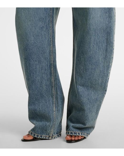 Alaïa Blue Barrel-Leg Jeans