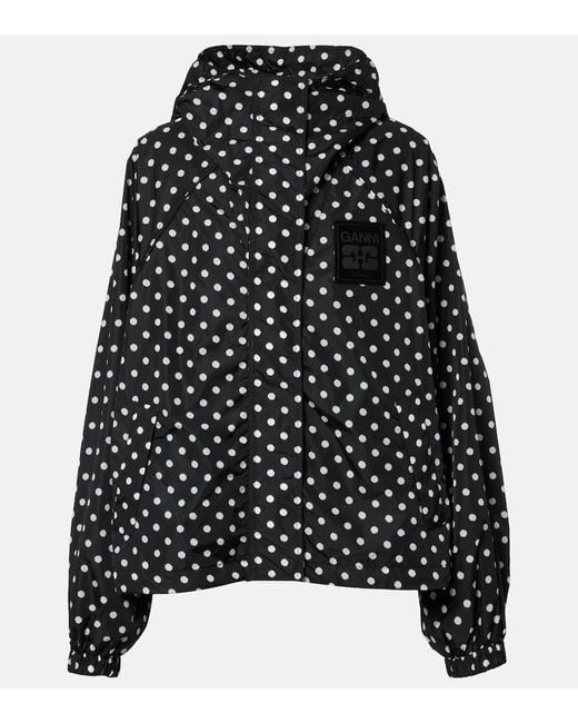 Ganni Black Polka-Dot Jacket