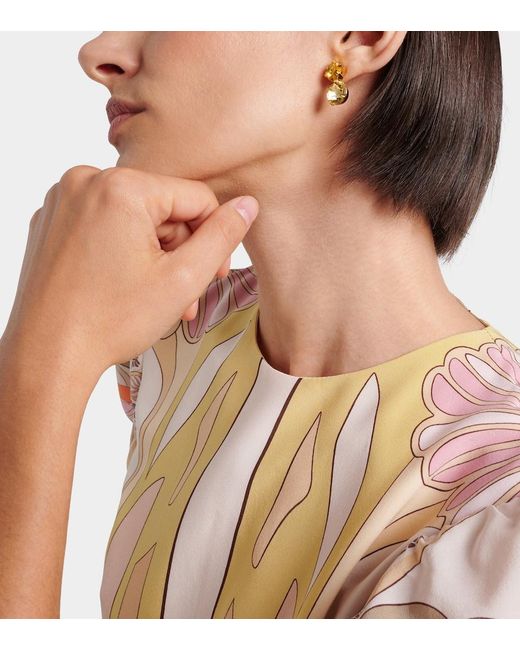 Jennifer Behr Metallic Gaven Embellished-Plated Earrings