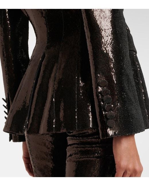 Nina Ricci Black Sequined Blazer