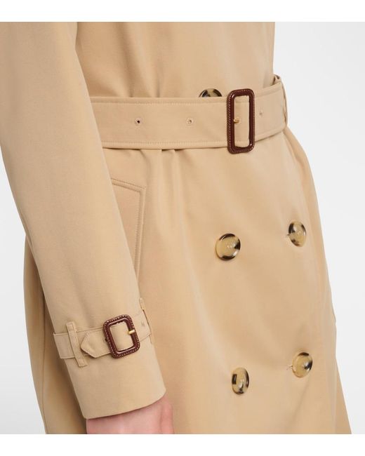 Burberry Natural Kensington Cotton Trench Coat