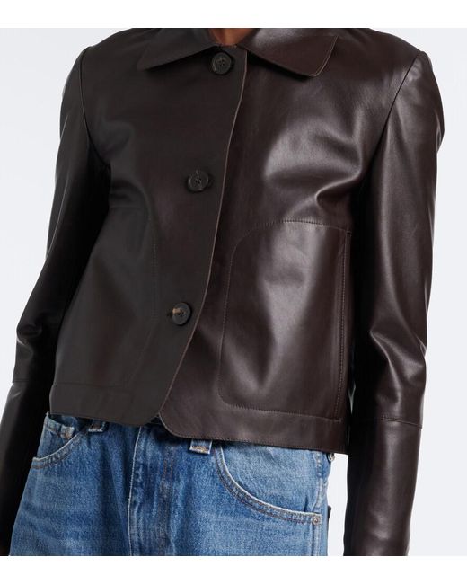 Arma Black Emy Leather Jacket