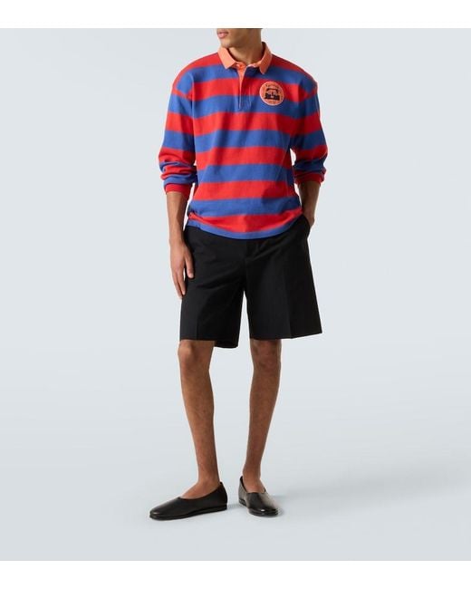 Polo De Algodon A Rayas Bode de hombre de color Red