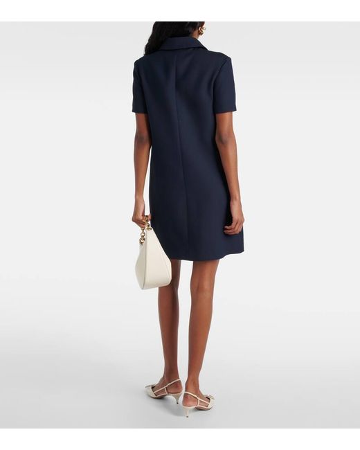 Valentino Blue Minikleid aus Crepe Couture