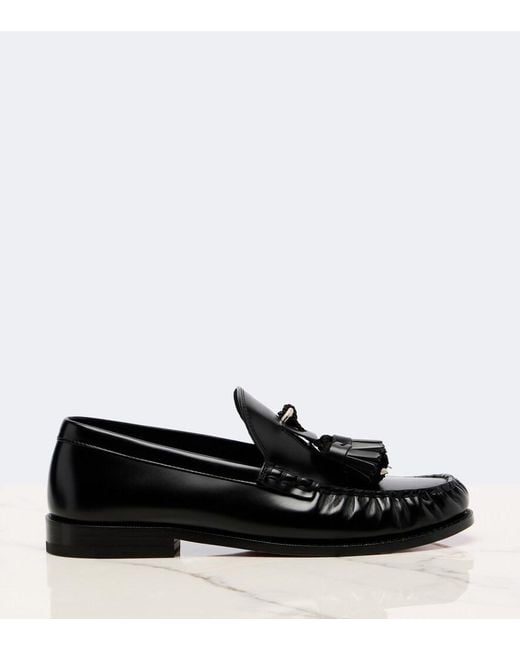 Christian Louboutin Black Rochelle Leather Loafers