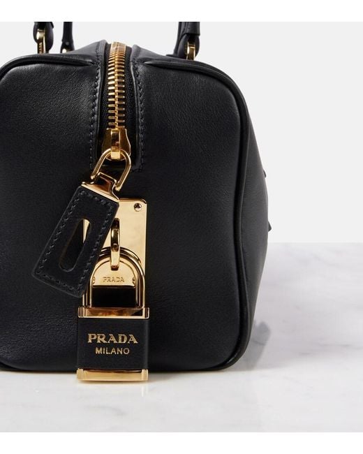 Prada Black Medium Leather Shoulder Bag