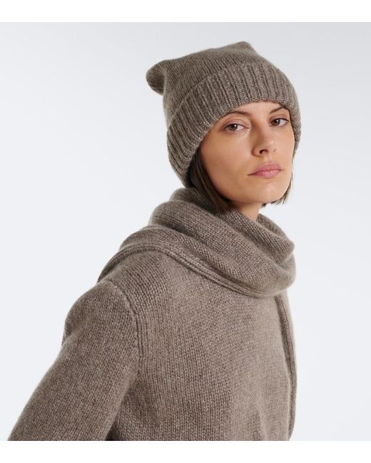 The Row Brown Pavir Cashmere Beanie