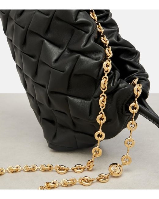 Loewe Black Flamenco Mini Leather Clutch