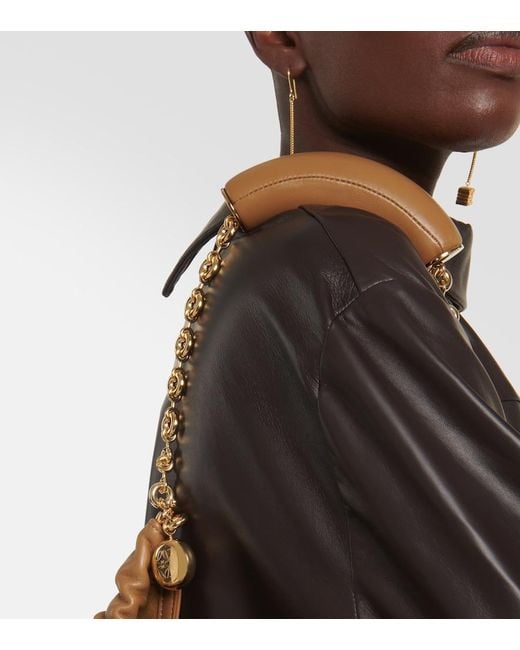 Loewe Brown Squeeze Medium Leather Shoulder Bag