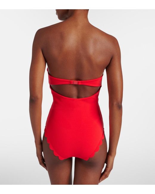 Marysia Swim Red Lisbon Maillot Swimsuit