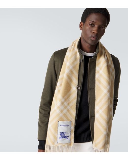 Sciarpa Ekd di Burberry in Metallic da Uomo