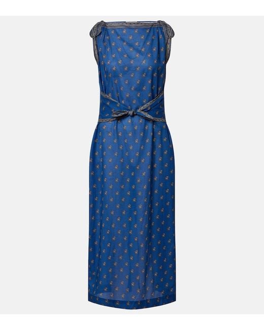 Doen Blue Bedrucktes Midikleid Amorette