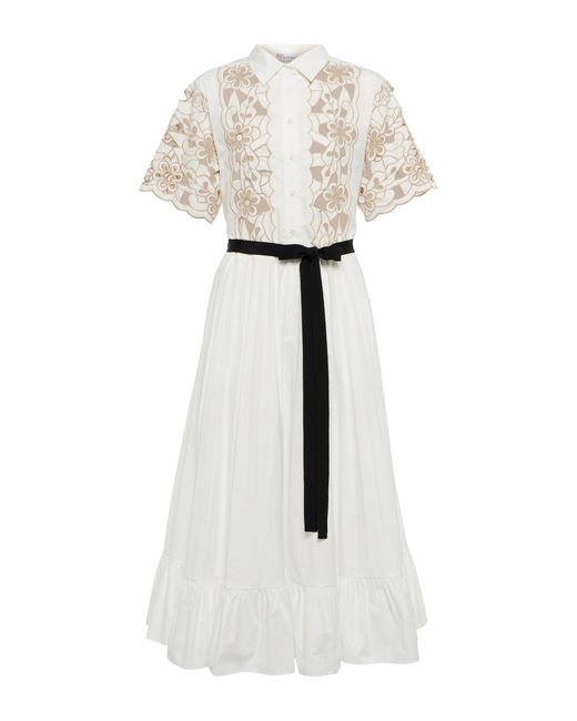 Red valentino store midi dress