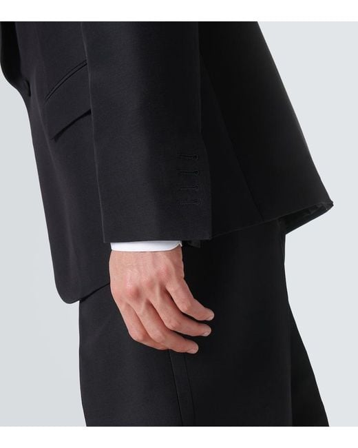 Loro Piana Black Cashmere And Silk Suit Jacket for men