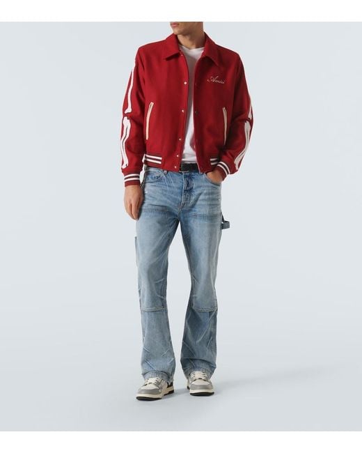 Amiri Mid-Rise Straight Jeans in Blue für Herren