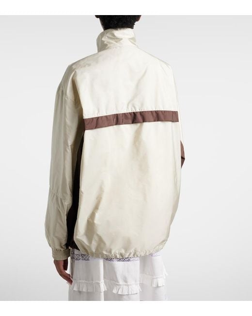 Chaqueta De Re-Nylon Prada de color White