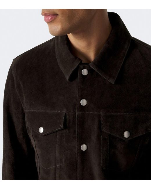 Arma Black Aruba Suede Blouson Jacket for men