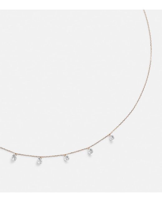 PERSÉE White Danae 18Kt Necklace With Diamonds