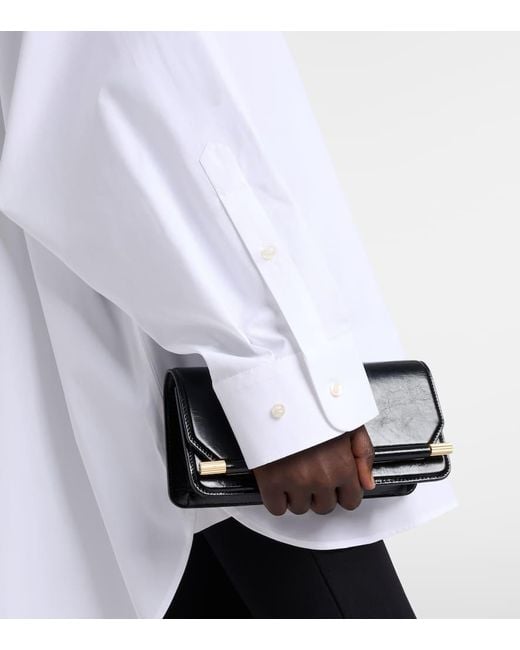 Vestido Camisero De Popelin De Algodon Wardrobe NYC de color White