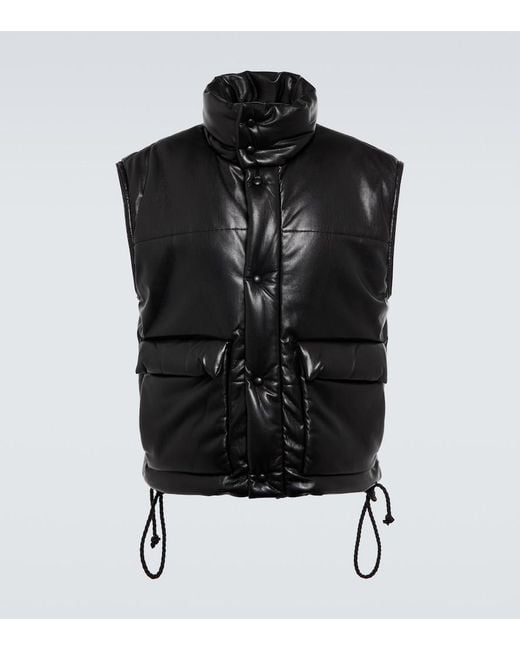 Nanushka Black Jovan Puffer Vest for men