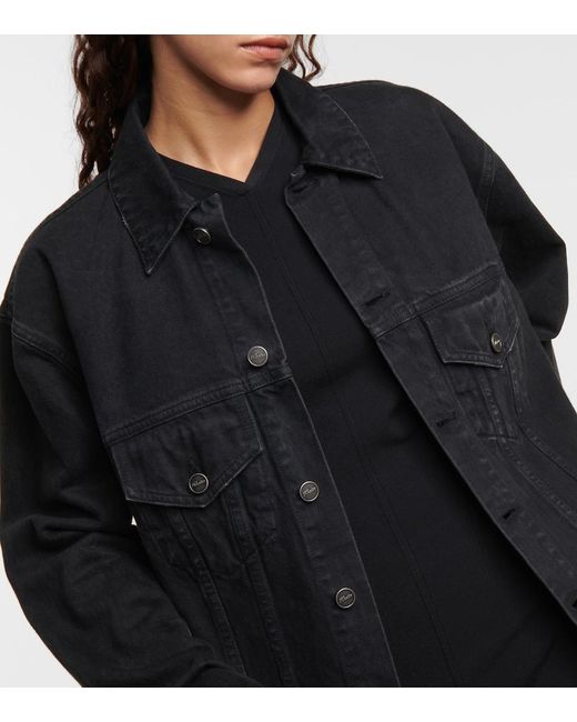 Khaite Black Cotton Denim Jacket