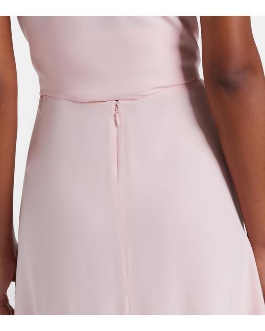 Stella McCartney Pink Silk Midi Skirt