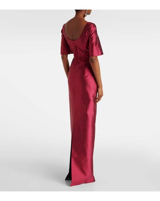 Abito Lungo Collette di Markarian in Red