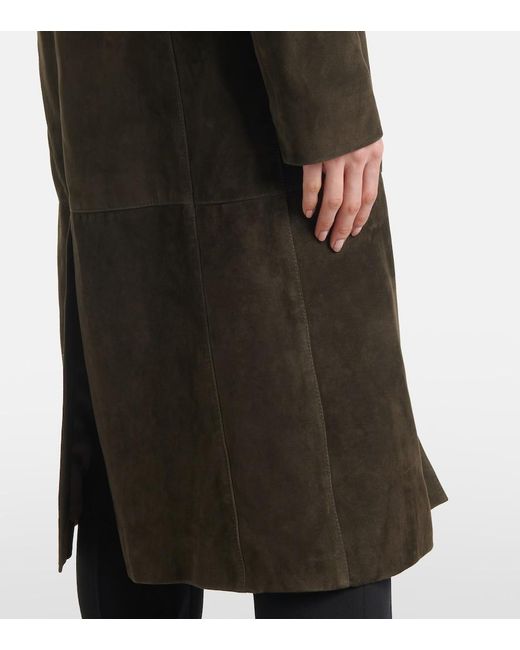 Totême  Brown Suede Coat