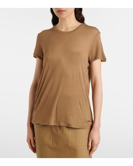 Tom Ford Natural Bamboo Jersey T-Shirt