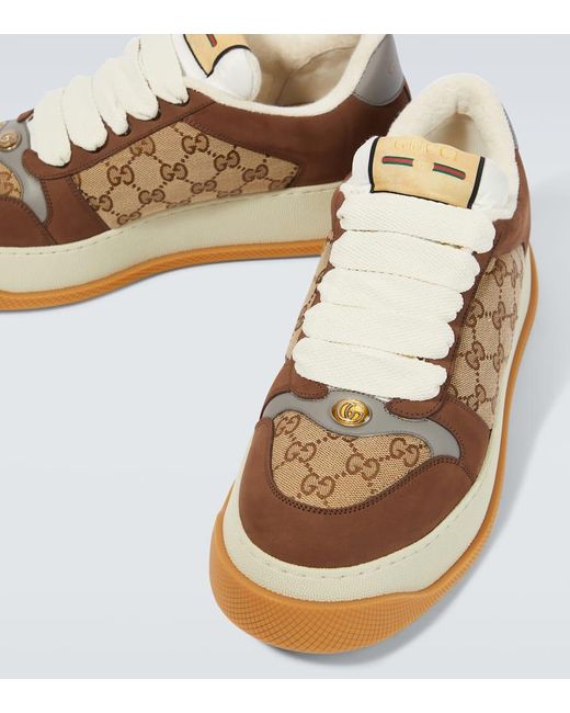 Sneakers Screener GG di Gucci in Brown da Uomo