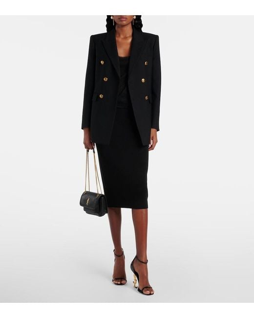 Saint Laurent Black Niki Mini Leather Shoulder Bag