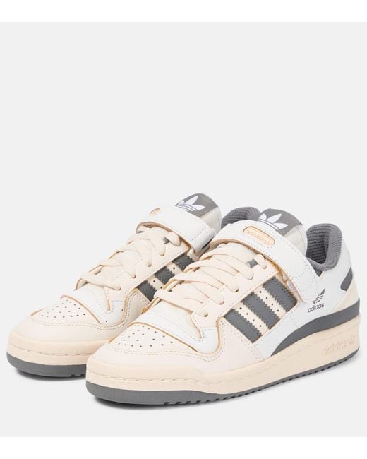adidas Forum 84 Leather Sneakers in White | Lyst