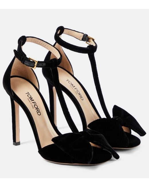 Tom Ford Black Sandals Mid Heel