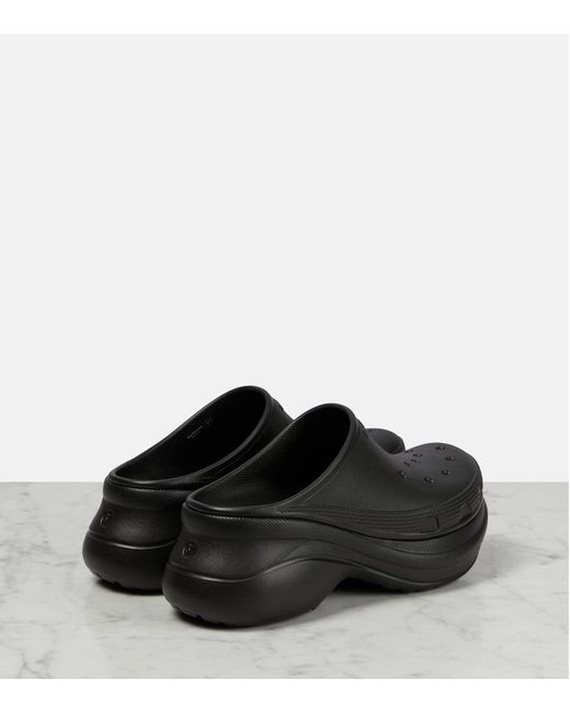 X Crocs – Mules A Plateforme Balenciaga en coloris Black
