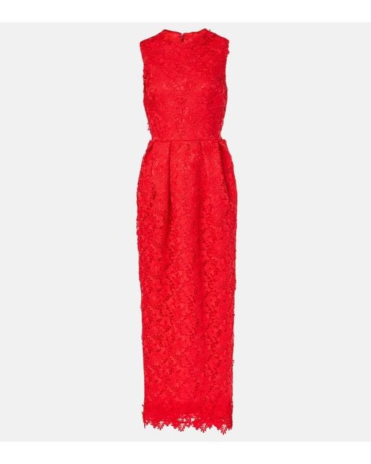 Abito Midi Alani di Safiyaa in Red