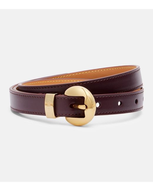 Loewe Brown Pebble Leather Belt