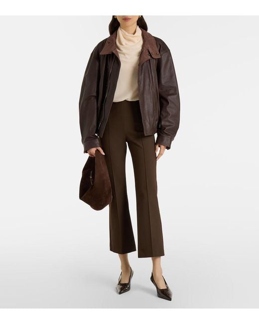Vince Brown Niki Cropped Pants