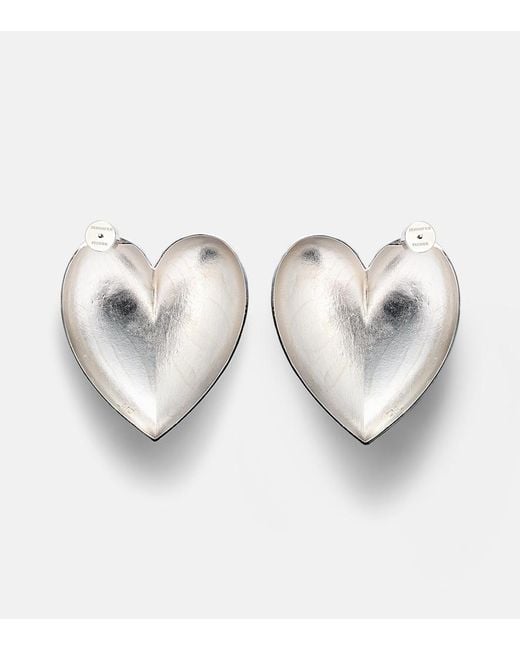 Jennifer Fisher Metallic Puffy Heart 10Kt-Plated Earrings