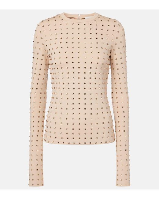 Top Negus Adornado Sportmax de color Natural