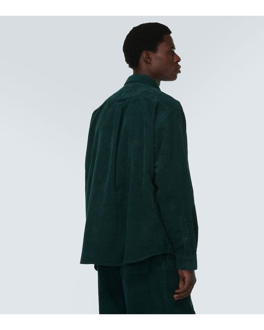 Acne Hemdjacke aus Baumwoll-Cord in Green für Herren