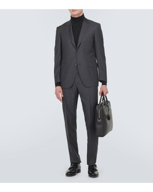 Canali Anzug aus Wolle in Black für Herren