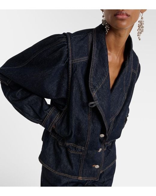 Isabel Marant Blue Jacke Dolie Aus Denim