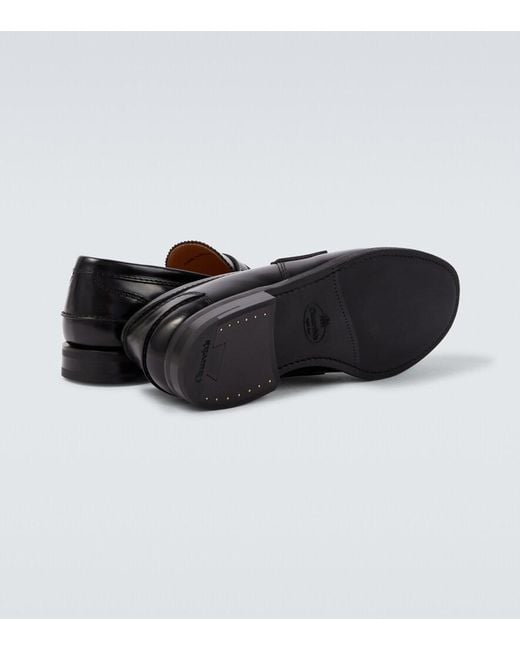 Church's Black Pembrey Leather Penny Loafers for men