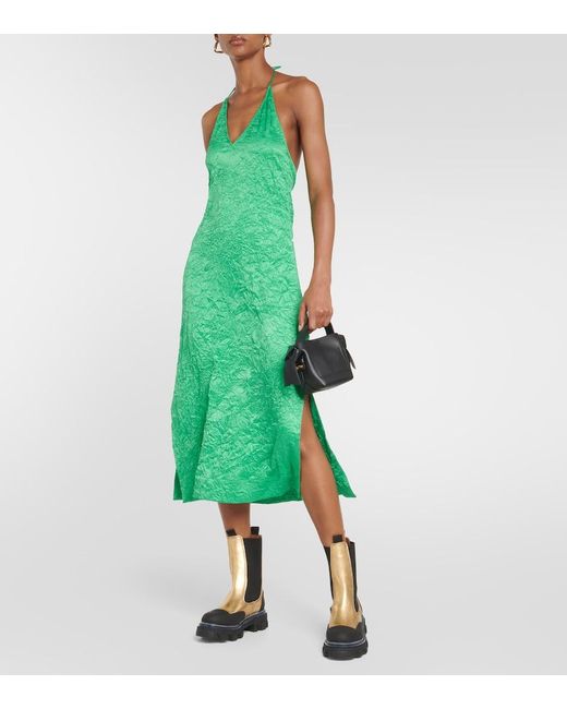 Bottines Chelsea En Cuir Metallise Ganni en coloris Black